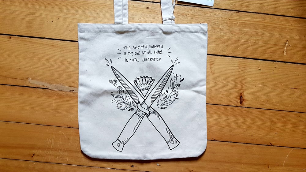 Image of Jutebeutel | Tote bag "Total Liberation" (Design by Daisy Lotta) | 3 pcs. available