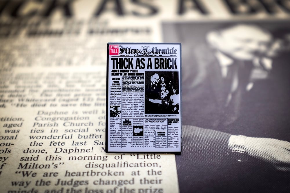 Jethro Tull - Thick as a Brick Enamel Pin
