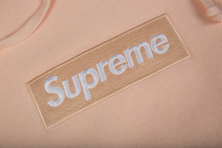 Image of Supreme Box Logo Peach