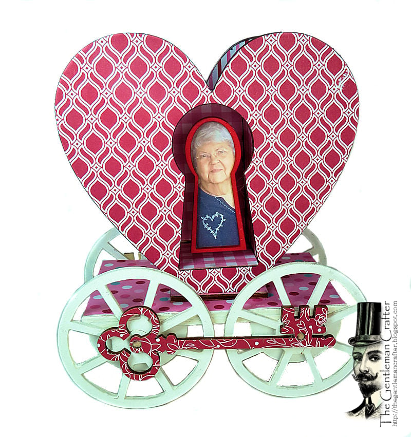 Image of Key To My Heart Carriage with Paper