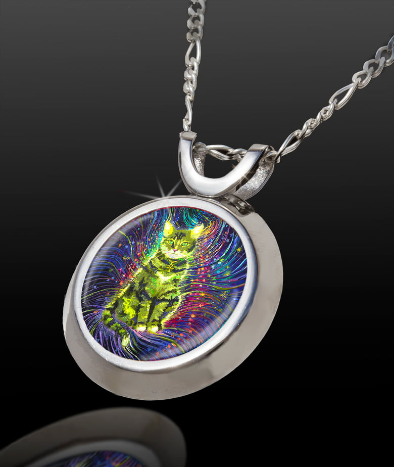 Image of Cosmic Cat Energy Pendant