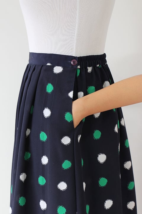 Image of SOLD Blurred Dots Skirt