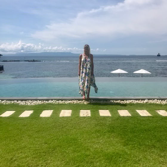 Image of Classic MAUI Dress | Pink Blue Green