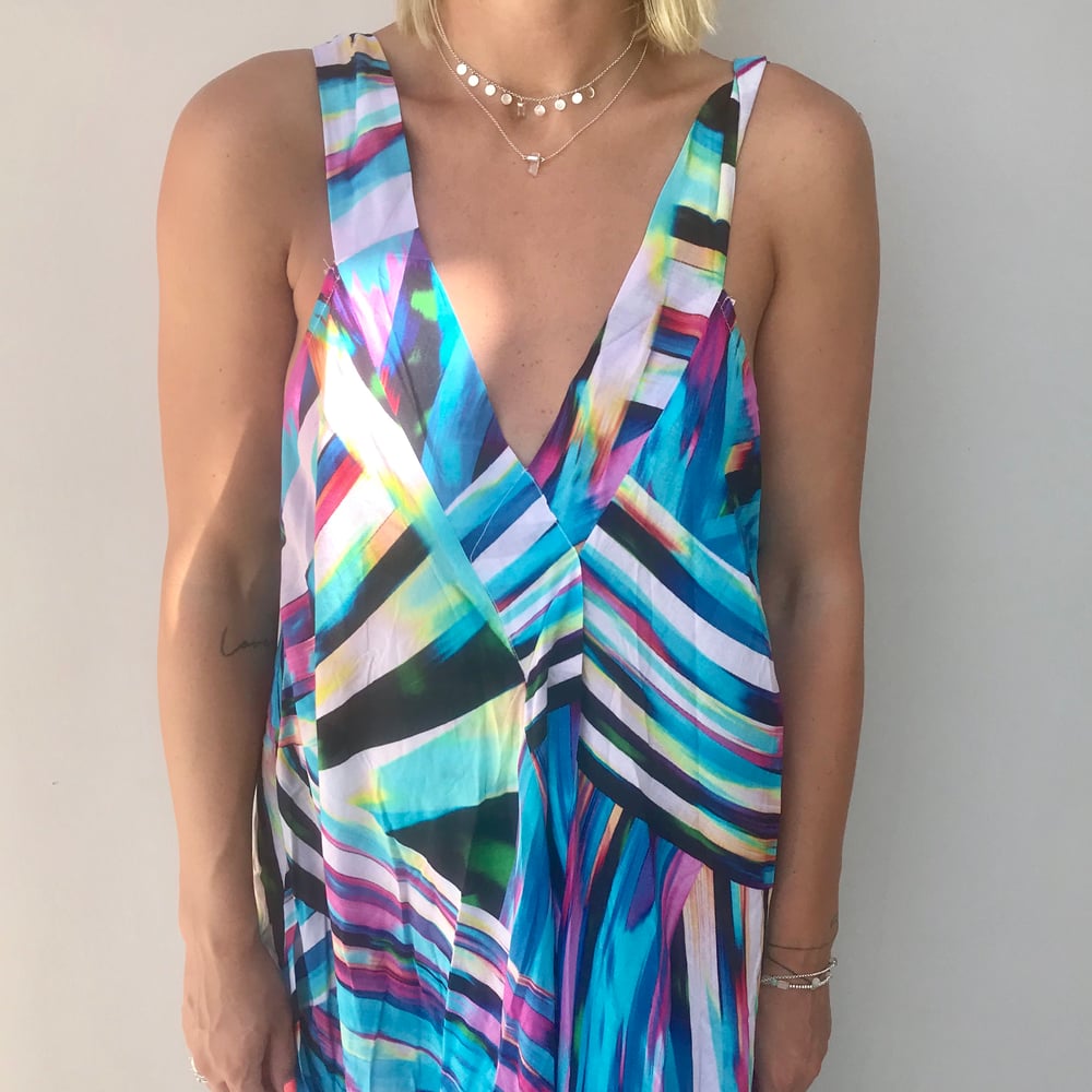 Image of Classic Maui Dress | indigo abstract