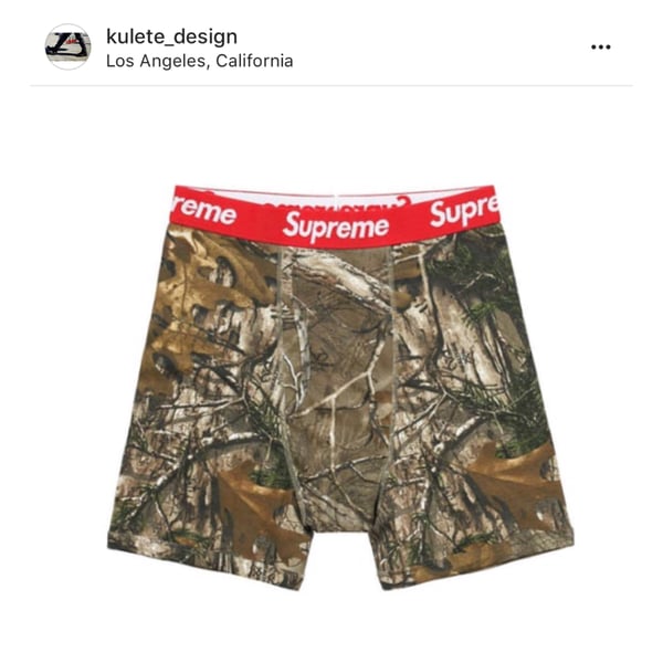 Image of Supreme x Hanes Realtree Boxer Briefs (2 packs) MEDIUM Woodbine