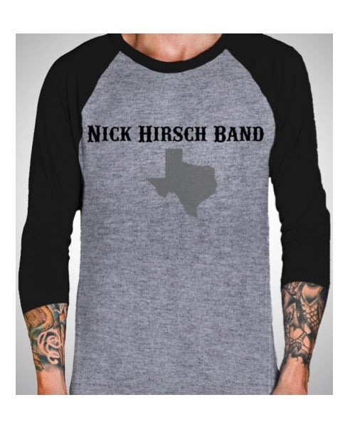 Image of Nick Hirsch Band Baseball T- Shirt