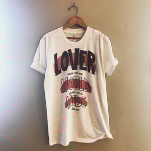 Image of The Lover World Wide Tee in Cream Triblend