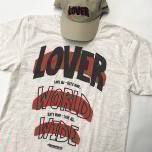 Image of The Lover World Wide Tee in Cream Triblend
