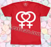 LEZ Love LEZ (heart) LOGO / RED