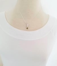 Image 4 of Tiny Fern Necklace - Silver