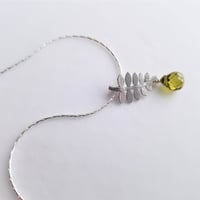 Image 2 of Tiny Fern Necklace - Silver
