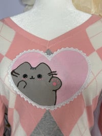 Image 2 of Pusheen argyle sweater 💕🐾 (M/L)