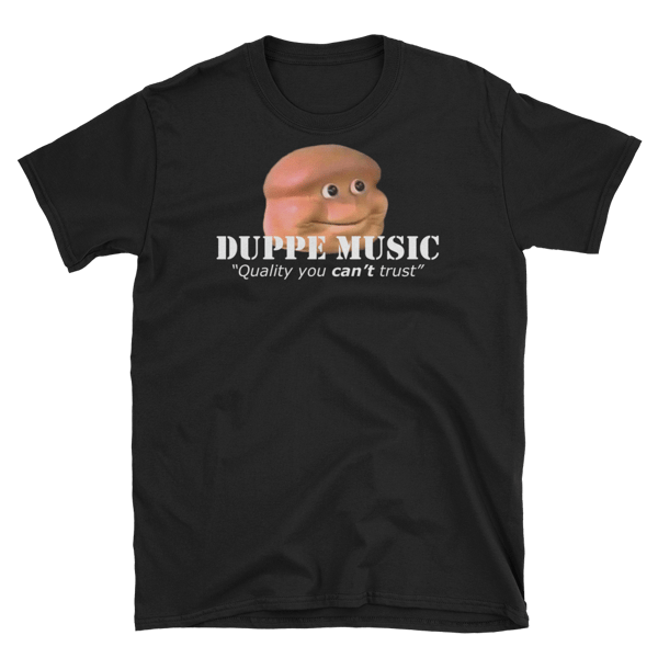 Image of Duppe Music (Old style) - Black T-shirt