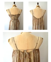 Image 4 of eco print silk tissue peasant dress