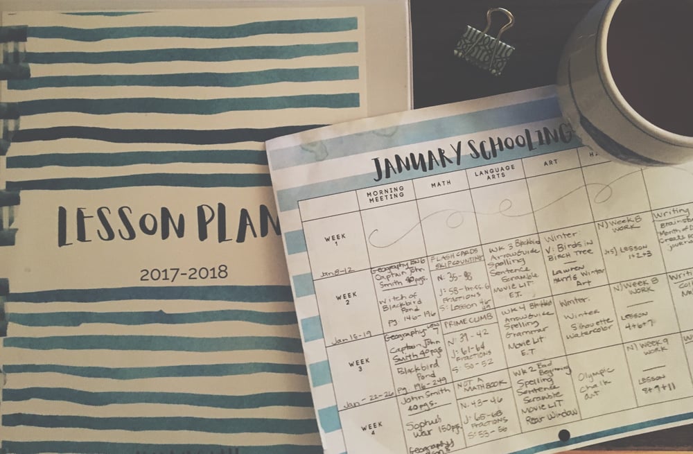 Monthly School Planning Pages | Learning Well Community