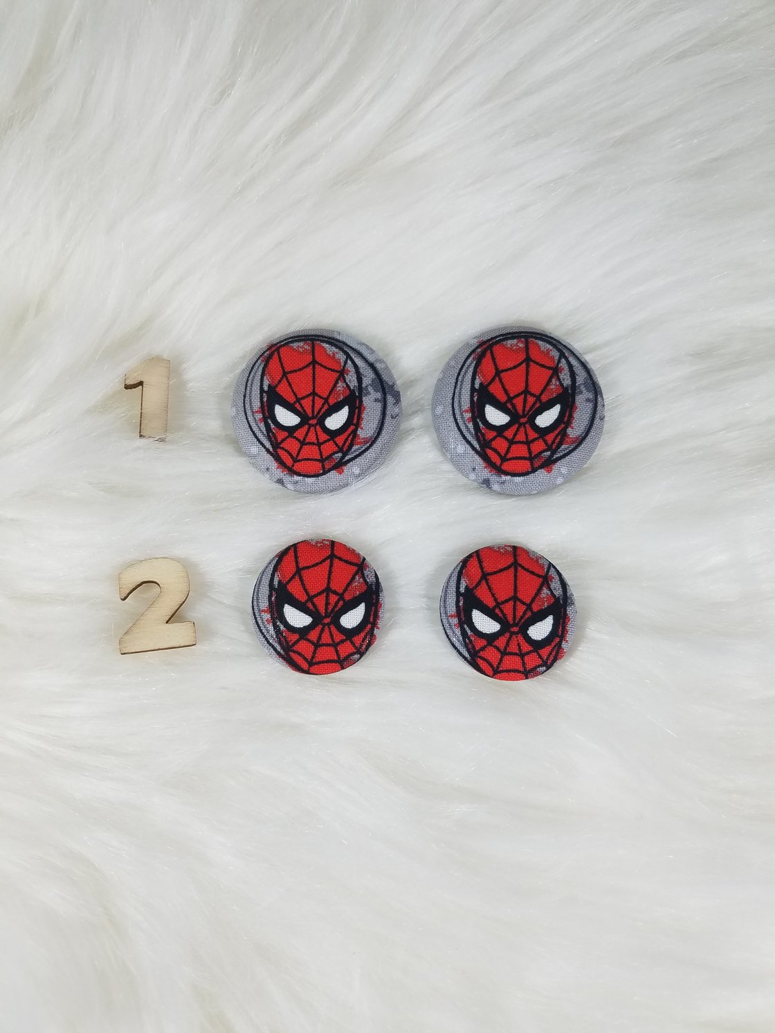 Image of Spider-Man Button Earrings