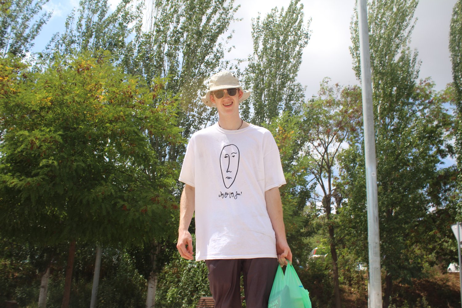 Image of Why The Long Face Tee in White