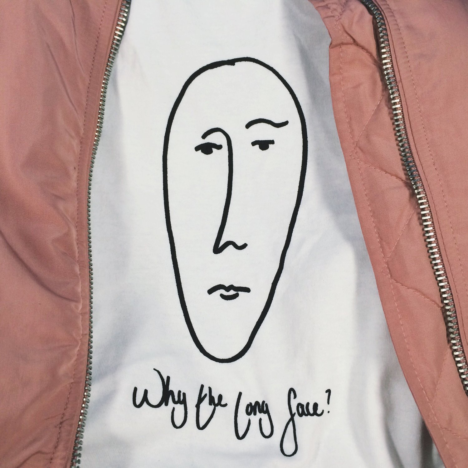 Image of Why The Long Face Tee in White