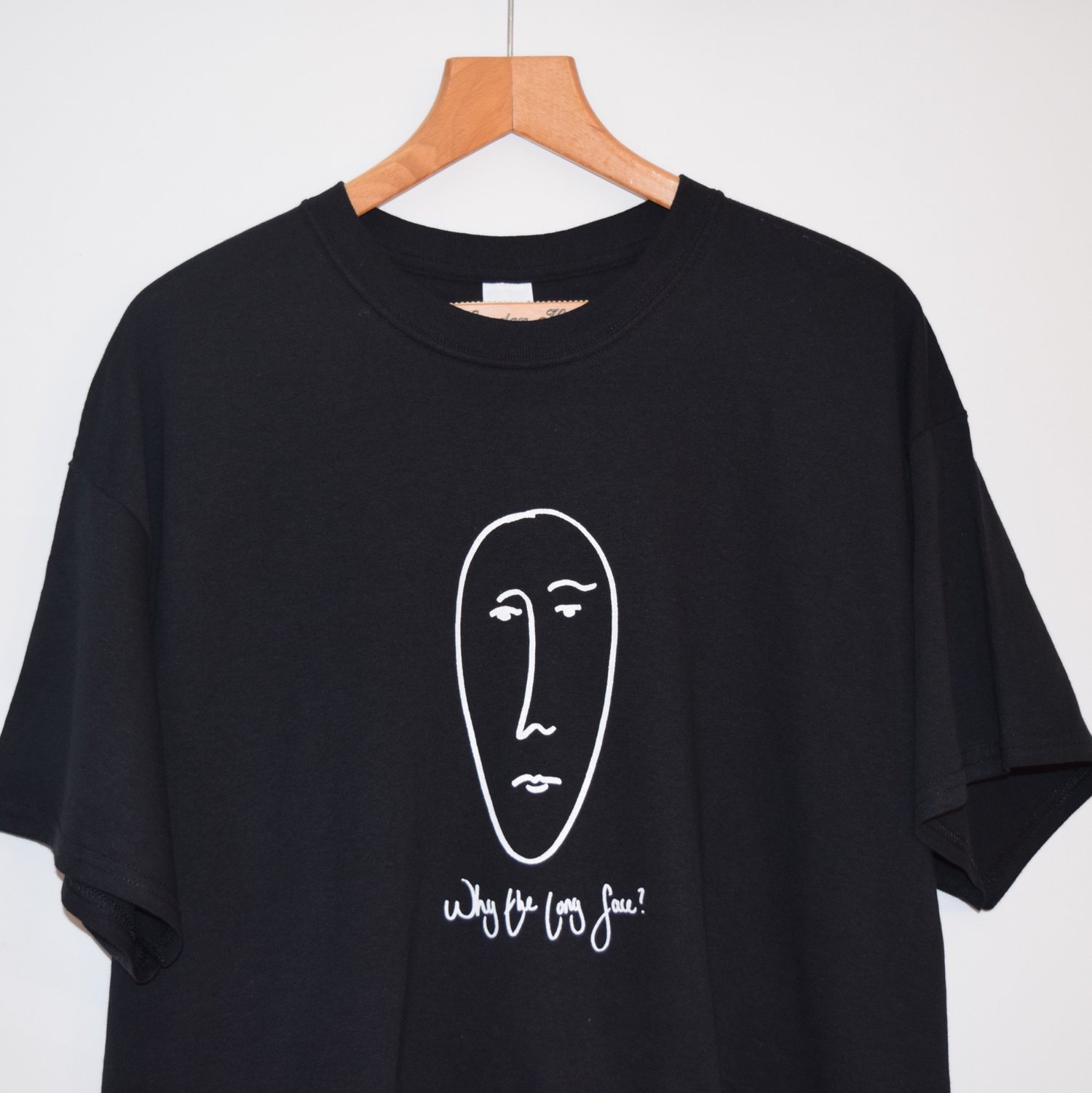 Image of Why The Long Face Tee in Black
