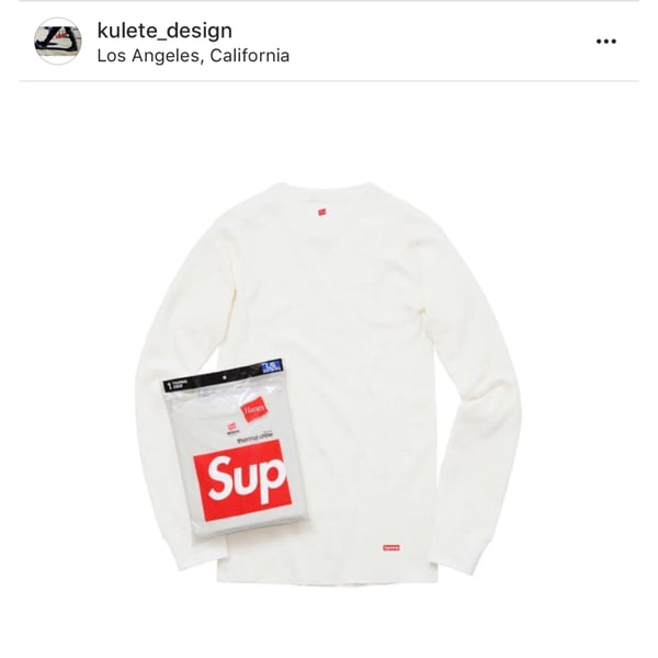 Image of Supreme Thermal Long Sleeve Shirt