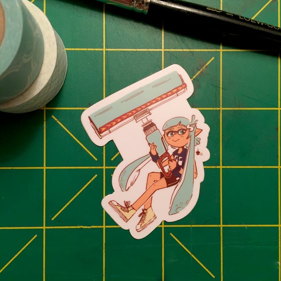 Image of Carbon Roller Die Cut Sticker