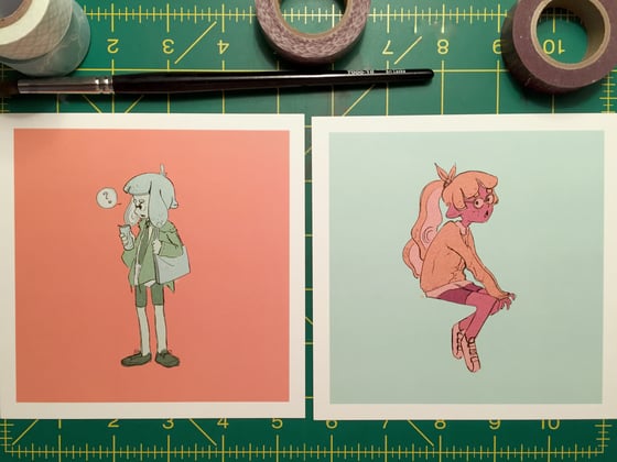 Image of Splatoon Duo Square Print