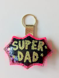 Image 3 of ONE OFF! Super Dad Keyring - Neon