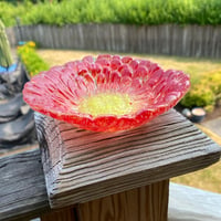 Image 4 of Fused Glass Zinnia Dish 3