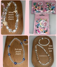 Phone charms &bead confetti ! 