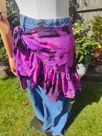Image 2 of Porto co ord set - frilly wrap skirt and top 6-14 uk Purple pink