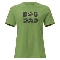 Image 5 of Women's Relaxed T-Shirt,  Dog Dad T-Shirt | Paw Print Dog Lover Graphic Tee