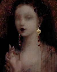 Image 2 of BLOOD MOON BRONZE EARRINGS
