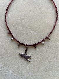 Image 1 of THE ‘LAMB MILAGRO’ GARNET NECKLACE 