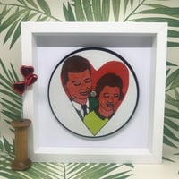 Image 1 of LOVE, framed original 7" vinyl records