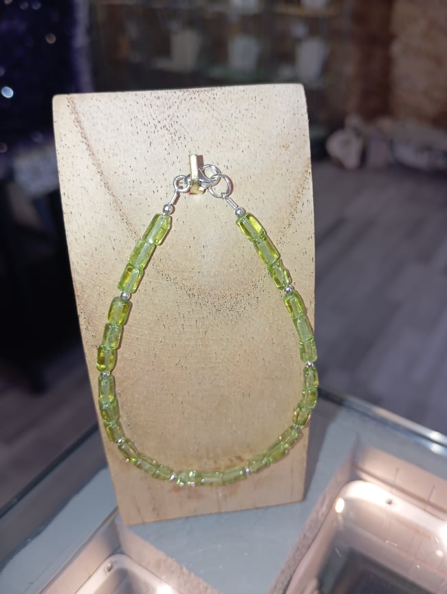 Bracelet péridot 1 