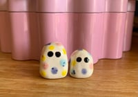 Image 8 of Speckled Pastel Polka Dot Mini Egg Guys (Big) Standing Decoraton