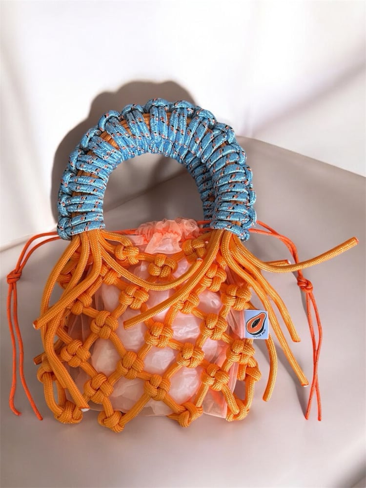 Image of Sunshine Bag - Baby Blue x Orange