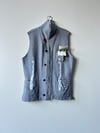 deconstructed cardigan vest