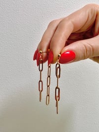 Image 4 of DOUBLE CHAIN EARRINGS 