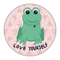 Image 1 of Love Yourself Froggy - Sticker