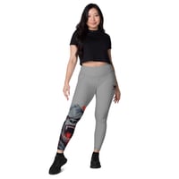 Image 6 of Gray Beauty and A Beast Leggings with pockets