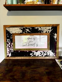 Image 3 of Western Styled Cowhide Sign