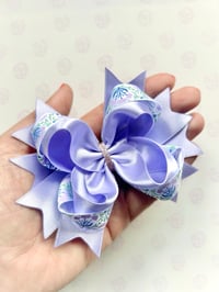 Image 2 of Lilac Floral Hair Bow