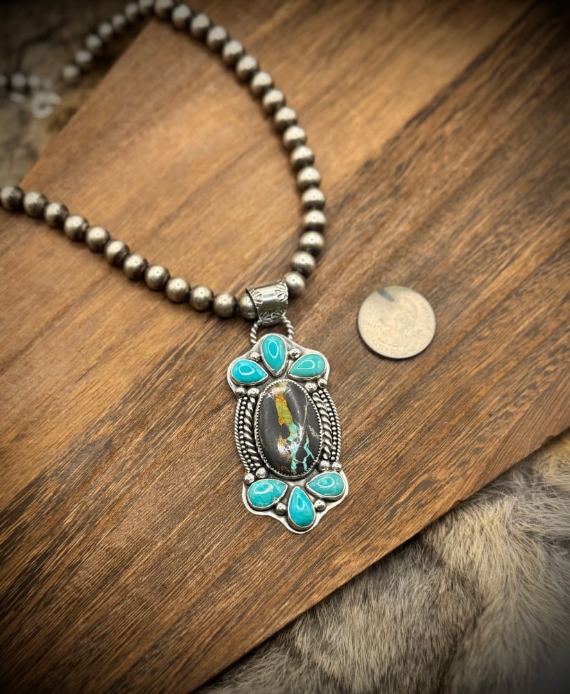 Image of Blackjack & Kingman pendant