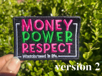 Image 9 of Money Power Respect Patch / Custom Colors