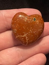 Red jasper heart 