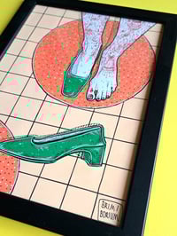 Image 2 of 'ORANGEN III' original illustration (A4, frame incl.)