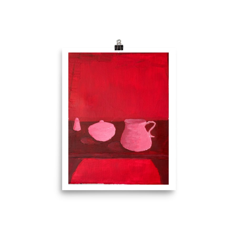 Image of Still life in red by R.T.