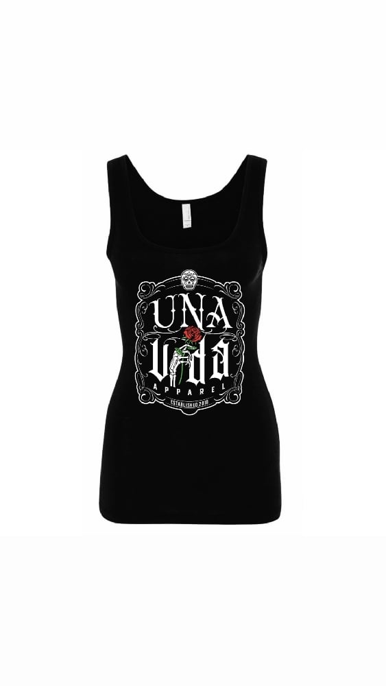 Image of Una Vida Rose women's tank top