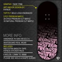 Image 1 of ‘FADE’ PINK + LÜXE PRO FB TAPE & FAYMUS STICKER PACK